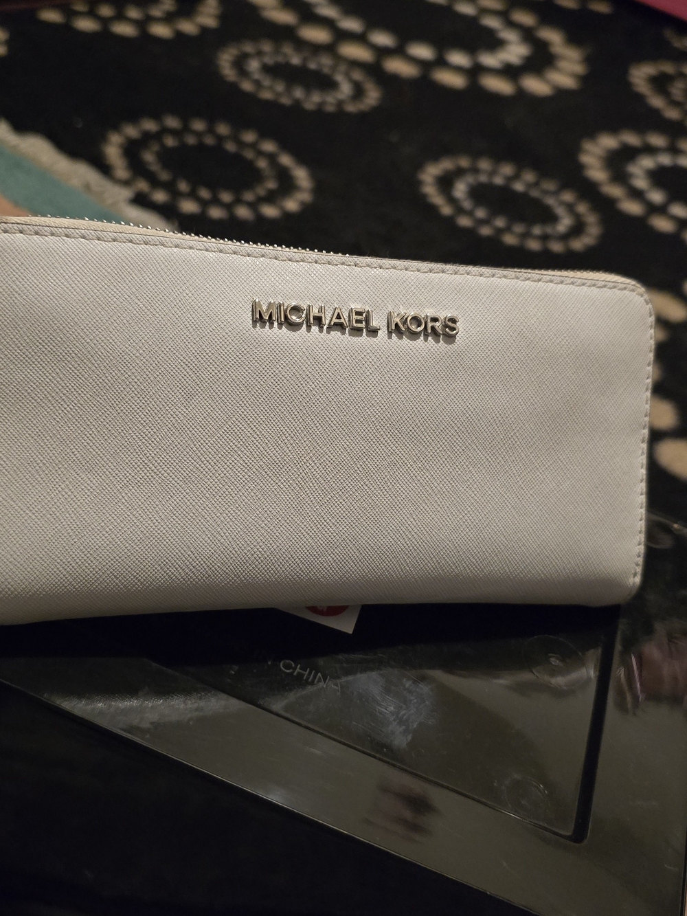 Michael Kors  White Zip Wallet